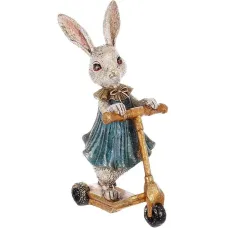 Інтер'єрна фігурка Bona Rabbit-girl on a scooter 25 см Різнокольоровий (261508) Інтер'єрна фігурка Bona Rabbit-girl on a scooter 25 см Різнокольоровий (261508)