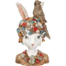 Інтер'єрна фігурка Bona Rabbit with a golden Parrot 35 см Різнокольоровий (261510) Інтер'єрна фігурка Bona Rabbit with a golden Parrot 35 см Різнокольоровий (261510)