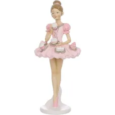 Декоративна фігурка Bona Ballerina with Cakes 23 см Різнокольоровий (261570)
