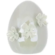 Інтер'єрна міні фігурка Bona Egg in Flowers 10 см Бежевий (261611) Інтер'єрна міні фігурка Bona Egg in Flowers 10 см Бежевий (261611)