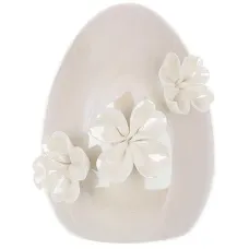Інтер'єрна міні фігурка Bona Egg in Flowers 13.5 см Бежевий (261612) Інтер'єрна міні фігурка Bona Egg in Flowers 13.5 см Бежевий (261612)
