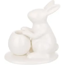 Інтер'єрний свічник Bona White Rabbit 12 см (DP261652) Інтер'єрний свічник Bona White Rabbit 12 см (DP261652)
