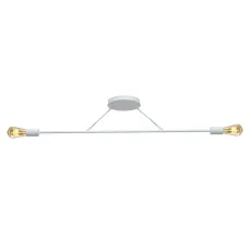 Люстра підвісна MSK Electric Asket на дві лампи Е27 NL 10320-2 WH Білий (619549)