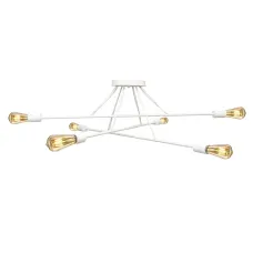Люстра підвісна MSK Electric Asket на шість ламп Е27 NL 10320-6 WH Білий (619551)