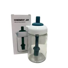 Ємність для олії A-Plus OB-25/6256 із силіконовим пензликом скляна 13,6х5,5 см 250 мл (21398) Ємність для олії A-Plus OB-25/6256 із силіконовим пензликом скляна 13,6х5,5 см 250 мл (21398)
