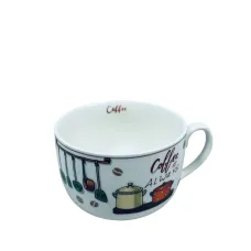 Чашка фарфоровая S&T 3186 Coffee is always 650 мл 12,2x9 см 23275 Чашка фарфоровая S&T 3186 Coffee is always 650 мл 12,2x9 см 23275