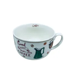 Чашка фарфоровая S&T 3186 Starts with coffee 650 мл 12,2x9 см 23276 Чашка фарфоровая S&T 3186 Starts with coffee 650 мл 12,2x9 см 23276