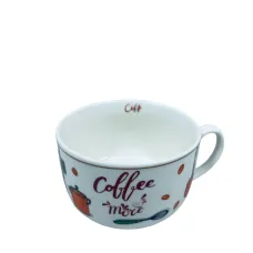 Чашка фарфоровая S&T 3186 Coffee more 650 мл 12,2x9 см 23277 Чашка фарфоровая S&T 3186 Coffee more 650 мл 12,2x9 см 23277