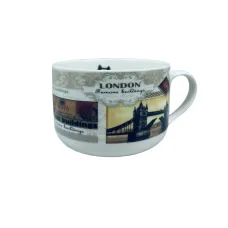 Чашка фарфоровая S&T 3187 London 700 мл 12.8x9 см 23286 Чашка фарфоровая S&T 3187 London 700 мл 12.8x9 см 23286