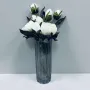 Ваза стеклянная для цветов Uniglass 5966 30 см 23318