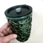 Склянка з кришкою LOVWISH MLJZ/L1 8550 Кристал 400 мл Темно-зелений