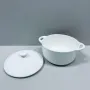 Горщик для запікання з кришкою Wilmax Slatestone WL-661540/A 18см/600мл White