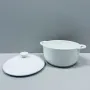 Горщик для запікання з кришкою Wilmax Slatestone WL-661540/A 18см/600мл White