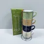 Набір чашок на підставці Limited Edititon Morning Coffee B248-E0963 4 шт 340 мл