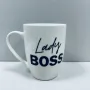 Чашка керамічна Kvarta Lady Boss 1798 подарункова коробка 360 мл Білий (23391)