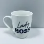 Чашка керамічна Kvarta Lady Boss 1798 подарункова коробка 360 мл Білий (23391)