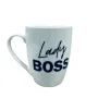 Чашка керамічна Kvarta Lady Boss 1798 подарункова коробка 360 мл Білий (23391)