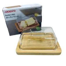 Маслянка з підставкою Ardesto Midori AR0919 20х15х7,5 см 23410 Маслянка з підставкою Ardesto Midori AR0919 20х15х7,5 см 23410