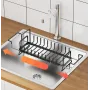 Сушилка для посуды с ковриком DRT К3 50.4х16.6 см Черный (H051320)
