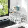 Сушилка для посуды с ковриком DRT К5 44х31 см Белый (H051322)