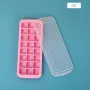 Силиконовая форма для льда с крышкой VR Кубики 24 ячейки Розовый (H051359)