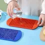 Силіконова форма для льоду VR Кубики 160 осередків 23 х 12 см Червоний (H051362)