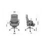 Офісніе крісло з масажем Mark Adler Boss 6.0 120х55 см Grey