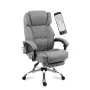 Офісніе крісло з масажем Mark Adler Boss 6.0 120х55 см Grey