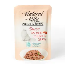 Пауч для котів Natural Kitty Курка Лосось 85 г (NKS240801)