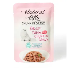 Пауч для котів Natural Kitty Курка Тунець Куряча печінка 85 г (NKS240805)