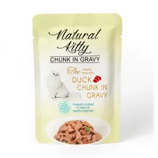 Пауч для котів Natural Kitty Курка Тунець Качка з печінкою 85 г (NKS240806)