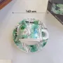 Кофейный набор Qinglan Ruomeng 250 мл White-Green 13151-83890