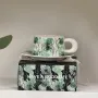 Кофейный набор Qinglan Ruomeng 250 мл White-Green 13151-83890