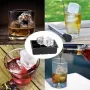 Форма для льоду силіконова Ice Кубики 4 комірки 11х11х5 см Чорний (С051348)