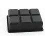Форма для льоду силіконова Ice Кубики 6 комірок 16.7x11.5x5 см Чорний (С051350)
