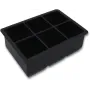 Форма для льоду силіконова Ice Кубики 6 комірок 16.7x11.5x5 см Чорний (С051350)