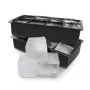 Форма для льоду силіконова Ice з кришкою Кубики 8 комірок 21x11.5x5 см Чорний (С051353)