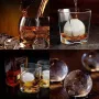 Форма для льоду силіконова Ice Куля 6 комірок 18,5x12,5x4,6 см Чорний (C051355)
