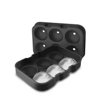 Форма для льоду силіконова Ice Куля 6 комірок 18,5x12,5x4,6 см Чорний (C051355) Форма для льоду силіконова Ice Куля 6 комірок 18,5x12,5x4,6 см Чорний (C051355)