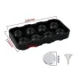 Форма для льоду силіконова Ice Куля 8 комірок 22x11,5х4,5 см Чорний (C051356)