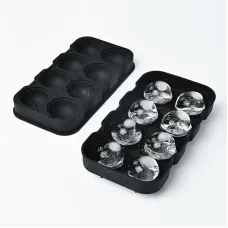 Форма для льоду силіконова Ice Куля 8 комірок 22x11,5х4,5 см Чорний (C051356) Форма для льоду силіконова Ice Куля 8 комірок 22x11,5х4,5 см Чорний (C051356)