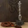 Пхурба с подставкой Kailash Череп 17.8х2.6 см Черно-серебристый (27661)