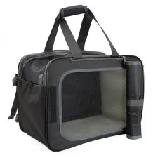 Сумка-рюкзак для переноски домашних питомцев CosmoPet CP-43 2в1 45х34х25 см Черный (3_06190)