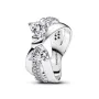 Серебряное кольцо No Brand Искрящийся бант 193553C01 48