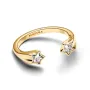 Каблучка No Brand Зорепад з покриттям 14k золотом 163582C01 48 (2479260879)