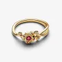 Кольцо No Brand Роза с покрытием 14k золотом 160017C01 48