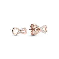 Серьги No Brand Сияющий символ бесконечности 14k 288820C01 (2506423486)