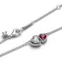 Серебряное ожерелье No Brand Ореол сердец 393632C01 45 см (2558246565)
