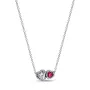 Серебряное ожерелье No Brand Ореол сердец 393632C01 45 см (2558246565)