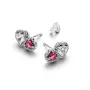 Серебряные серьги No Brand Ореол сердец 293633C01